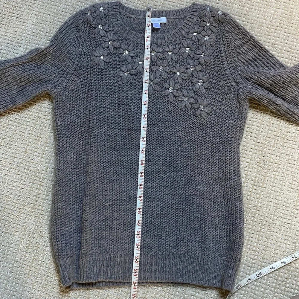Garnet Hill Festive Embellished Sweater - Picture 5 of 6